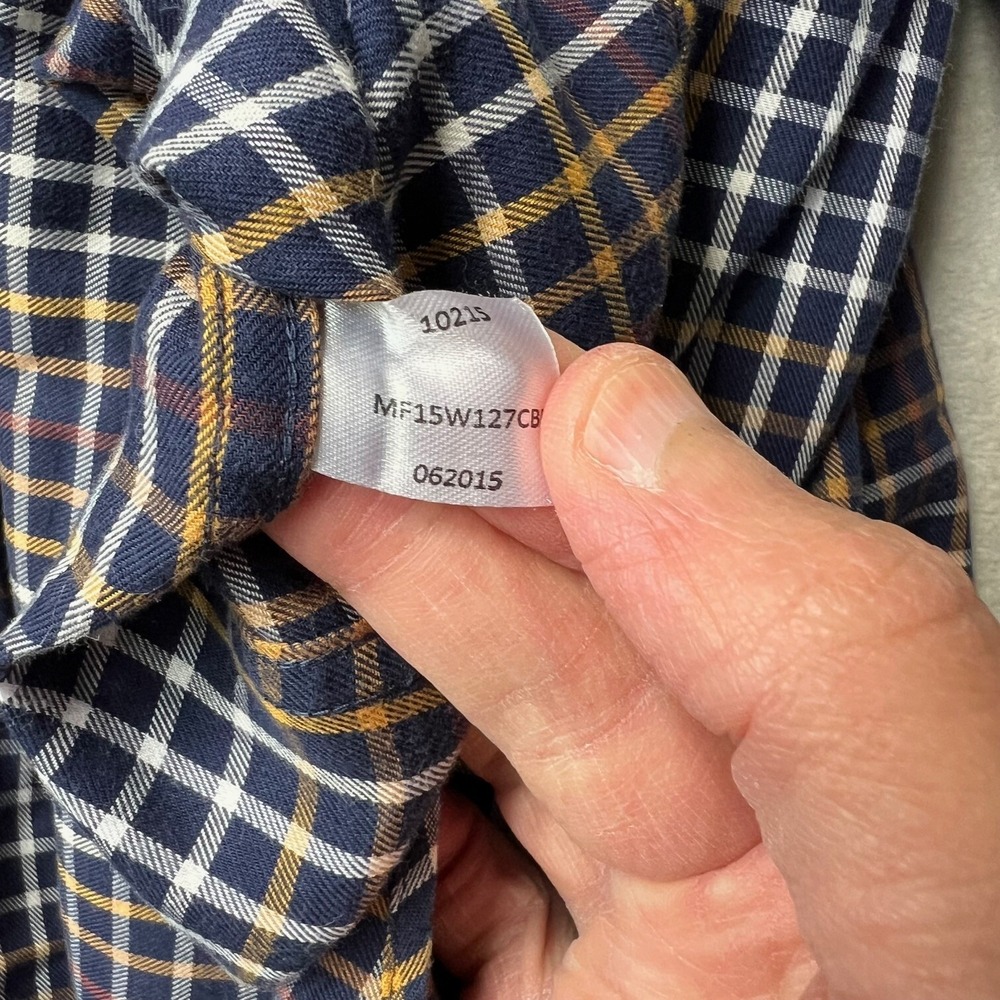 Peter Millar Button Down Long Sleeve Plaid Dress Shirt Men's XXL - Picture 7 of 9